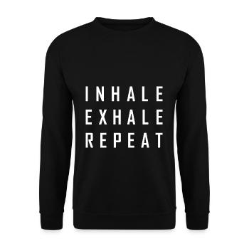 Yoga - Unisex Pullover - Schwarz - Vorne - Alina (178cm) & Michal (187cm)