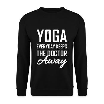 Yoga - Unisex Pullover - Schwarz - Vorne - Alina (178cm) & Michal (187cm)