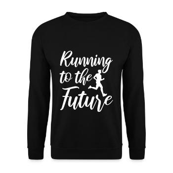 Running - Unisex Pullover - Schwarz - Vorne - Alina (178cm) & Michal (187cm)