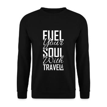 Travel - Unisex Pullover - Schwarz - Vorne - Alina (178cm) & Michal (187cm)