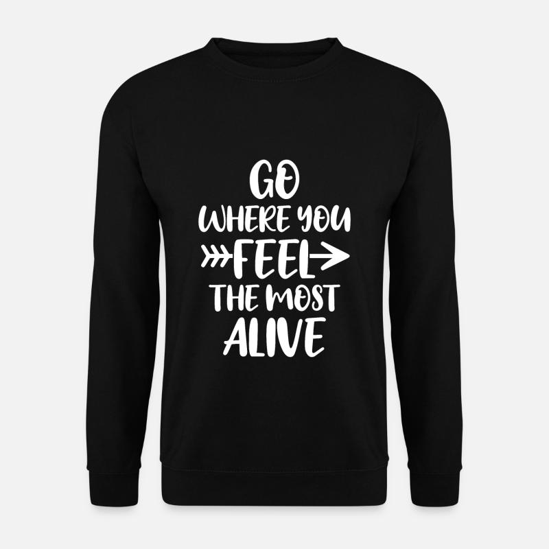 Reisen Travel - Unisex Pullover - Schwarz