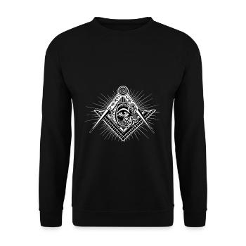 Illuminati - Unisex Sweatshirt - black - Front - Alina (178cm) & Michal (187cm)