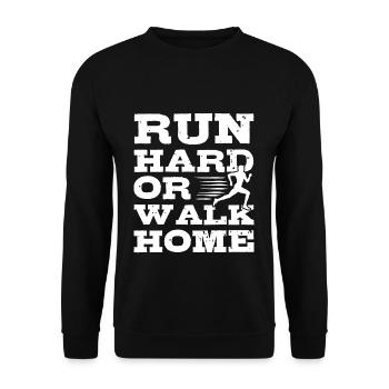 Running - Unisex Pullover - Schwarz - Vorne - Alina (178cm) & Michal (187cm)