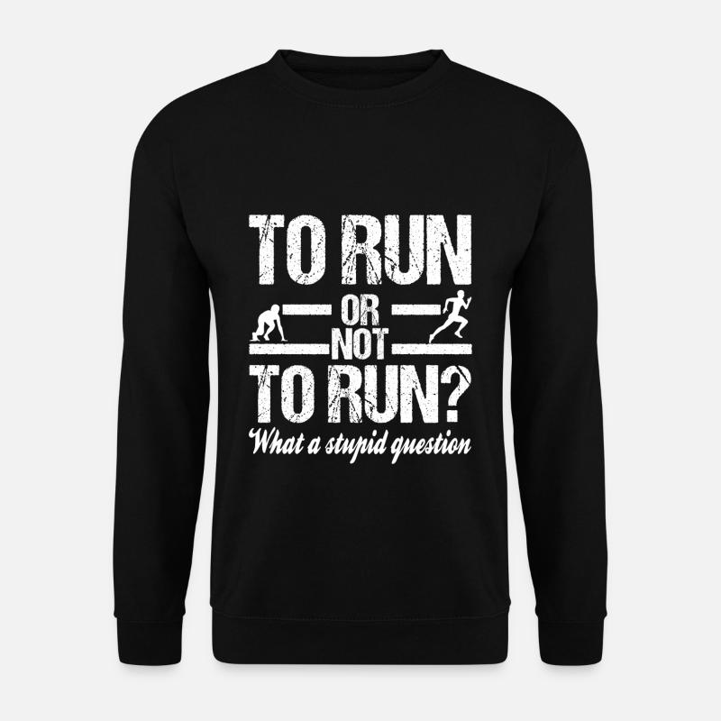 course - Sweat-shirt Unisexe - noir