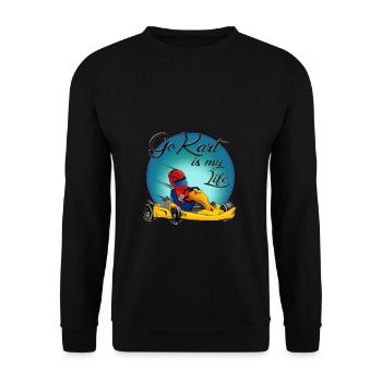 Go Kart - Unisex Pullover - Schwarz - Vorne - Alina (178cm) & Michal (187cm)