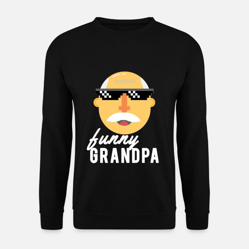 funny grandpa - Unisex Pullover - Schwarz