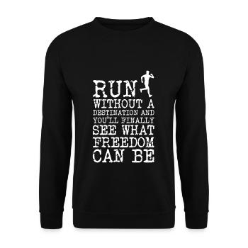Running - Unisex Pullover - Schwarz - Vorne - Alina (178cm) & Michal (187cm)