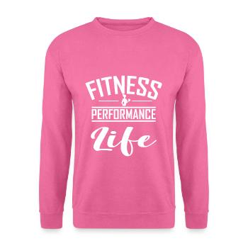 Végétalienne en bonne santé - Sweat-shirt Unisexe - rose - Devant