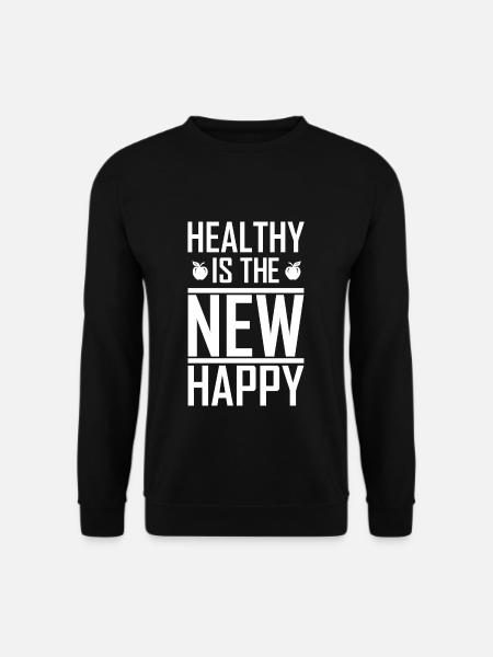 Vegan healthy - Unisex Sweatshirt - black