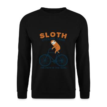 bicycle - Unisex Sweatshirt - black - Front - Alina (178cm) & Michal (187cm)