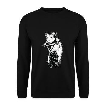 vélo - Sweat-shirt Unisexe - noir - Devant - Alina (178cm) & Michal (187cm)