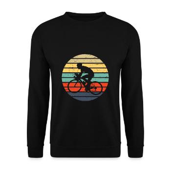 vélo - Sweat-shirt Unisexe - noir - Devant - Alina (178cm) & Michal (187cm)