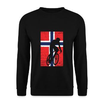 Fahrrad - Unisex Pullover - Schwarz - Vorne - Alina (178cm) & Michal (187cm)
