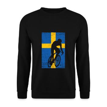 Fahrrad - Unisex Pullover - Schwarz - Vorne - Alina (178cm) & Michal (187cm)