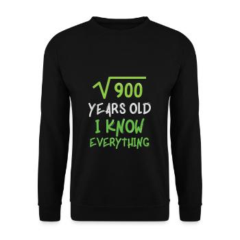 30ème anniversaire - Sweat-shirt Unisexe - noir - Devant - Alina (178cm) & Michal (187cm)