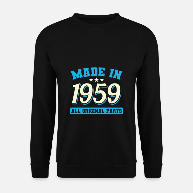 1959 Geburtsjahr - Unisex Pullover - Schwarz