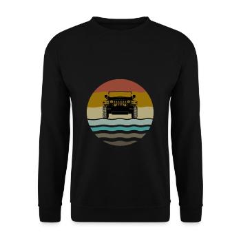 Off-road vehicle - Unisex Sweatshirt - black - Front - Alina (178cm) & Michal (187cm)