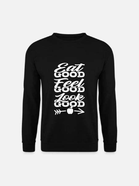 gesunde Ernährung - Unisex Pullover - Schwarz