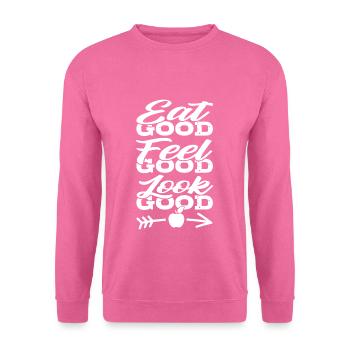 gesunde Ernährung - Unisex Pullover - Pink - Vorne