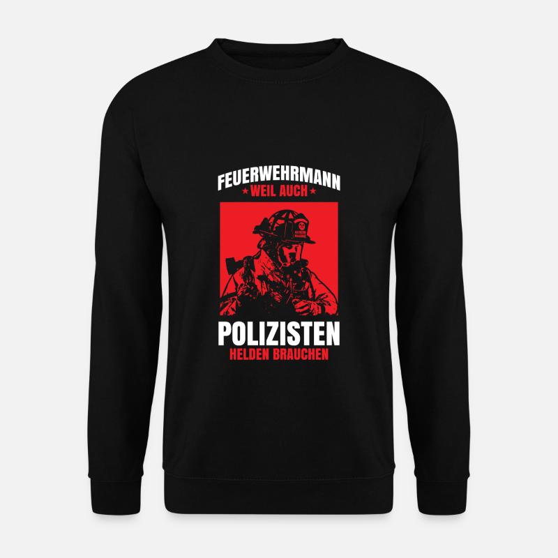 Feuerwehr - Unisex Pullover - Schwarz