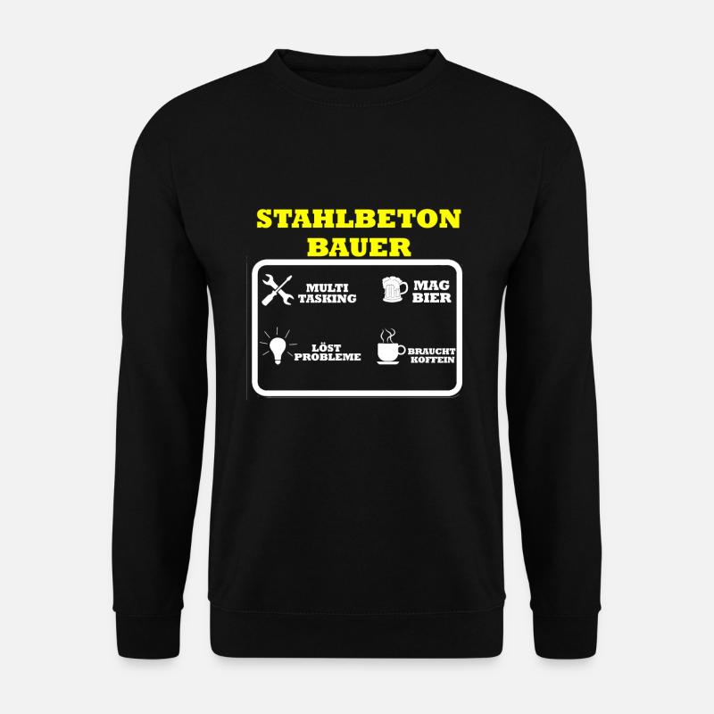 Stahlbetonbauer - Unisex Pullover - Schwarz