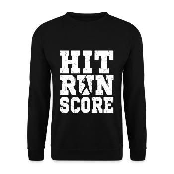 base-ball - Sweat-shirt Unisexe - noir - Devant - Alina (178cm) & Michal (187cm)