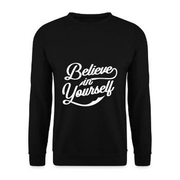 motivation - Unisex Sweatshirt - black - Front - Alina (178cm) & Michal (187cm)