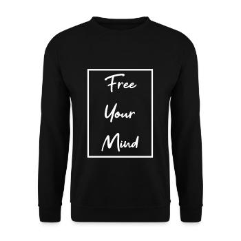 motivation - Unisex Sweatshirt - black - Front - Alina (178cm) & Michal (187cm)
