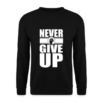 Motivation - Sweat-shirt Unisexe - noir - Devant - Alina (178cm) & Michal (187cm)