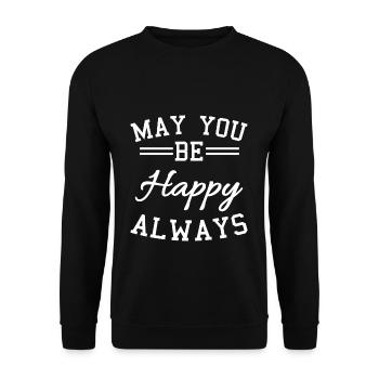 Motivation - Unisex Sweatshirt - black - Front - Alina (178cm) & Michal (187cm)