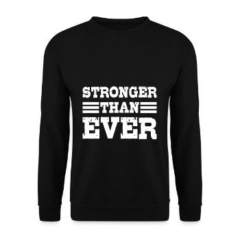 Motivation - Unisex Sweatshirt - black - Front - Alina (178cm) & Michal (187cm)