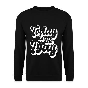 Motivation - Unisex Sweatshirt - black - Front - Alina (178cm) & Michal (187cm)