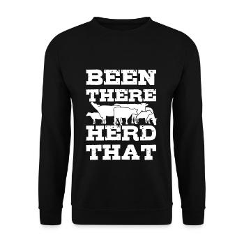 Farmer Farmer Farmer - Unisex Sweatshirt - black - Front - Alina (178cm) & Michal (187cm)