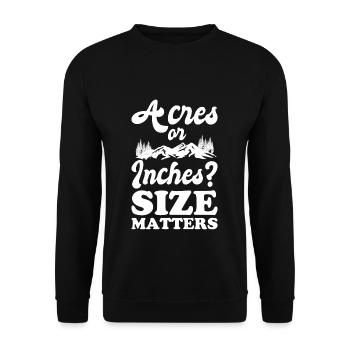 Farmer Farmer Farmer - Unisex Sweatshirt - black - Front - Alina (178cm) & Michal (187cm)
