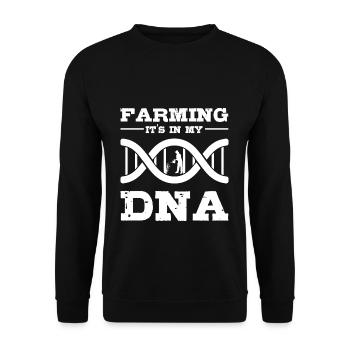 Farmer Farmer Farmer - Unisex Sweatshirt - black - Front - Alina (178cm) & Michal (187cm)