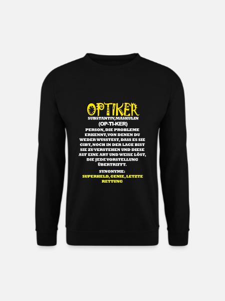 Optiker - Unisex Pullover - Schwarz