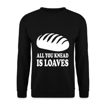 Brot Bäckerei - Unisex Pullover - Schwarz - Vorne - Alina (178cm) & Michal (187cm)