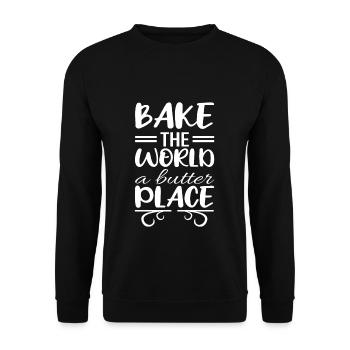 Cupcake pastry - Unisex Sweatshirt - black - Front - Alina (178cm) & Michal (187cm)