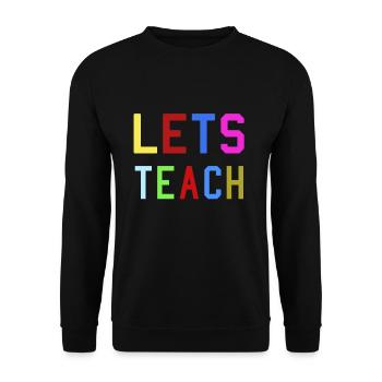 Lehrer - Unisex Pullover - Schwarz - Vorne - Alina (178cm) & Michal (187cm)
