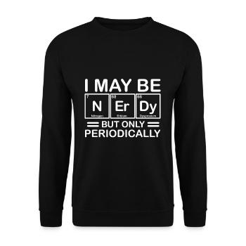 Chemistry nerd - Unisex Sweatshirt - black - Front - Alina (178cm) & Michal (187cm)
