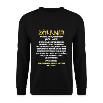 Zöllner - Unisex Pullover - Schwarz - Vorne - Alina (178cm) & Michal (187cm)