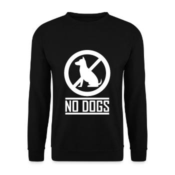 Keine Hunde - Unisex Pullover - Schwarz - Vorne - Alina (178cm) & Michal (187cm)