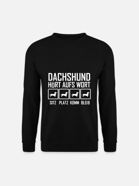 Dackel - Unisex Pullover - Schwarz