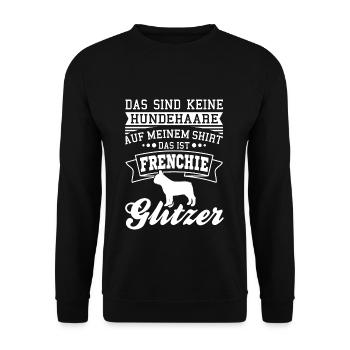 Bulldog français - Sweat-shirt Unisexe - noir - Devant - Alina (178cm) & Michal (187cm)