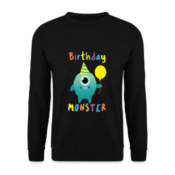 Anniversaire Monster Kids - Sweat-shirt Unisexe - noir - Devant - Alina (178cm) & Michal (187cm)