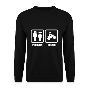 Moto - Sweat-shirt Unisexe - noir - Devant - Alina (178cm) & Michal (187cm)