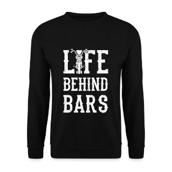 Moto - Sweat-shirt Unisexe - noir - Devant - Alina (178cm) & Michal (187cm)