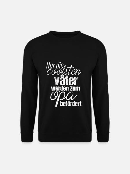 Nur die Coolsten Vaeter werden zum opa befoerdert - Unisex Pullover - Schwarz