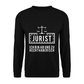 Lawyer Lawyer Lawyer Lawyer - Unisex Sweatshirt - black - Front - Alina (178cm) & Michal (187cm)