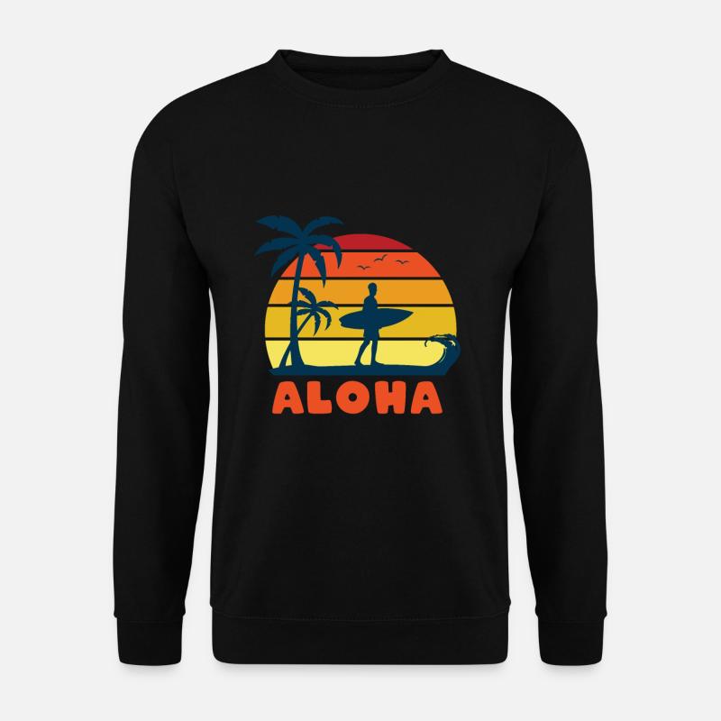 Aloha Surfing - Unisex Pullover - Schwarz